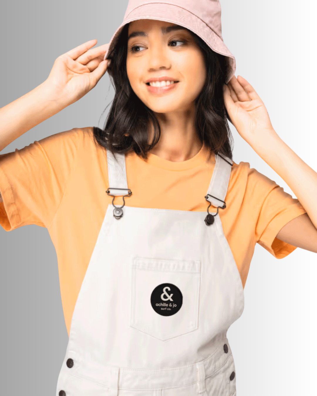 Robe salopette – Patch brodé Achille & Jo