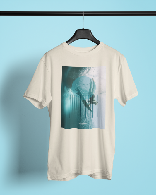 T-shirt ivoire design canard