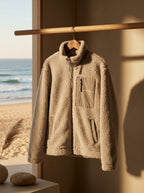 Veste Sherpa - Matières recyclées - Écru